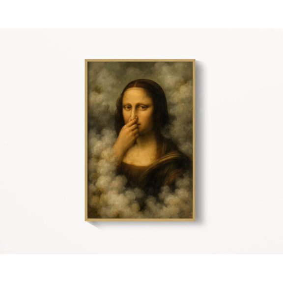 Bathroom Altered Portrait Wall Art Home Decor Unframed Paper Print