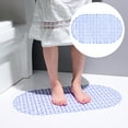 thumbnail image 1 of Bathroom Anti-Slip Mat Toilet Bath Floor Mat Bathtub Shower Room Mat Bathroom Foot Mat with Suction Cup Pvc Bathroom Mat Blue,1X Floor Mat, 1 of 4