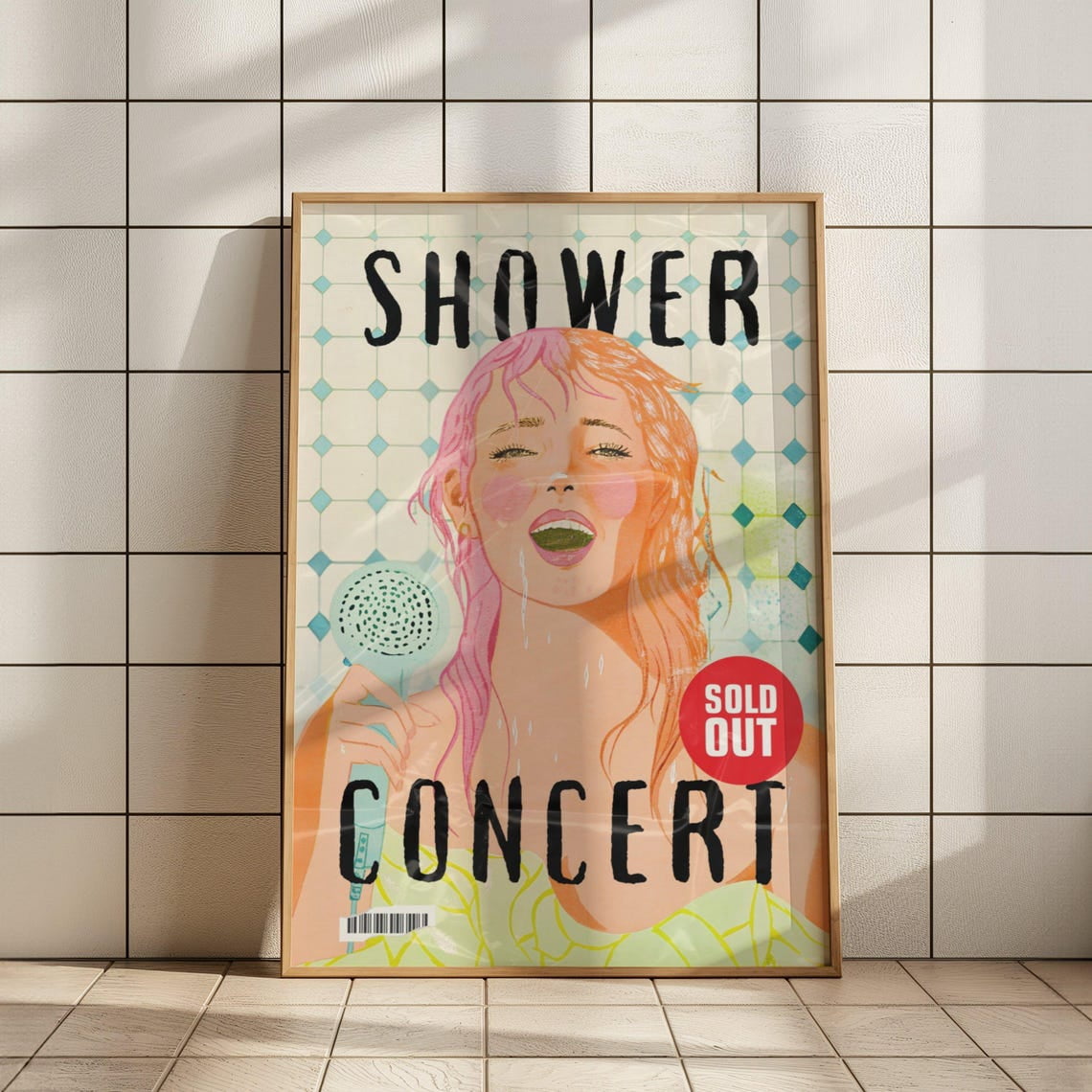 Bathroom Art Print Decor Trendy Print Dopamine Wall Art Bathroom Gift ...