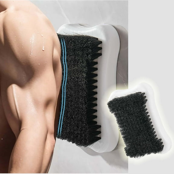 Bathroom Back Scrubber, Xshuai Soft Bristle Shower Brush, Non-Slip Suction Cup Wall Mount Back Massager Cleaner Machine Washable