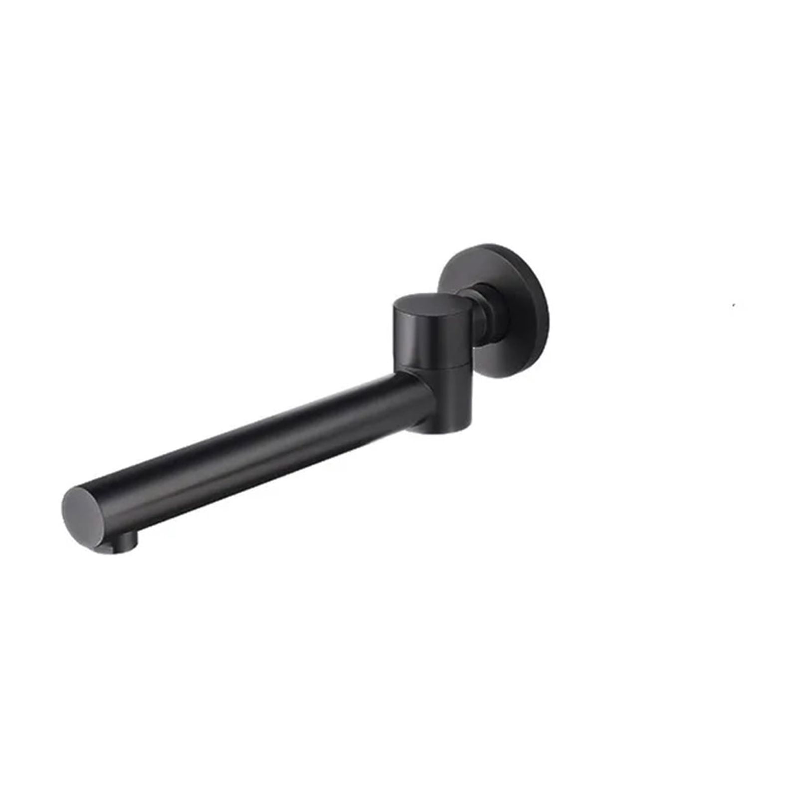 Bathroom Basin Faucet Tap, Mixer Swivel Spout Accessories Wall Mounted Water Outlet Black Grey Brass Bathtub Faucet Bibcock - Modern Design