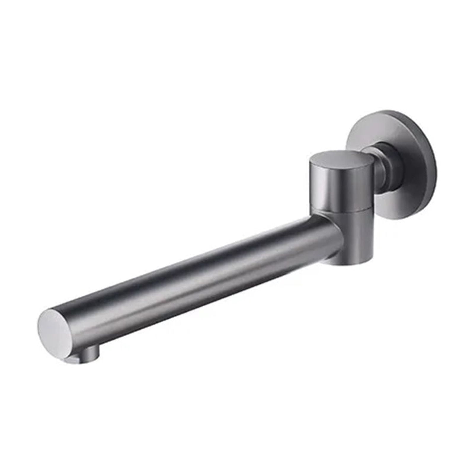 Bathroom Basin Faucet Tap, Mixer Swivel Spout Accessories Wall Mounted Water Outlet Black Grey Brass Bathtub Faucet Bibcock - Modern Design