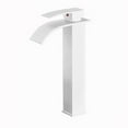 Bathroom Basin Faucet Waterfall Deck Mounted Cold and Hot Water Mixer Tap