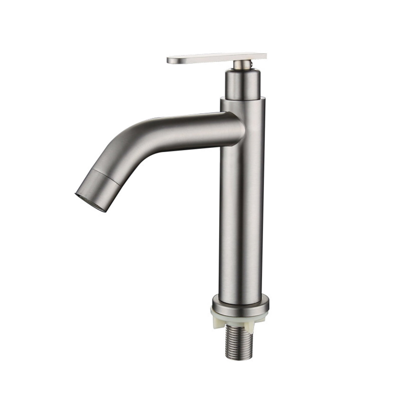 Bathroom Basin Faucets Single Cold Water Bathroom Sink Faucets Brushed 304 Stainless Steel Single Handle Washbasin Tap