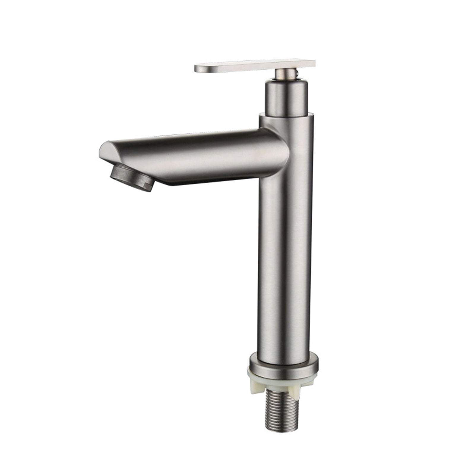 Bathroom Basin Faucets Single Cold Water Bathroom Sink Faucets Brushed 304 Stainless Steel Single Handle Washbasin Tap