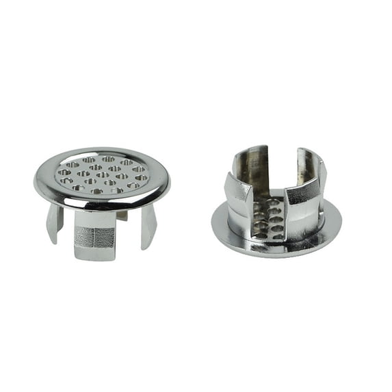 Bathroom Basin Overflow Cover 22Mm, Artistic Ceramic Sink Trim Ring for Vanity Basin, Click-In Installation Spare Cover for Kitchen Bathroom, Decorative Water Hole Cover , 1X Washbasin Overflow Ring
