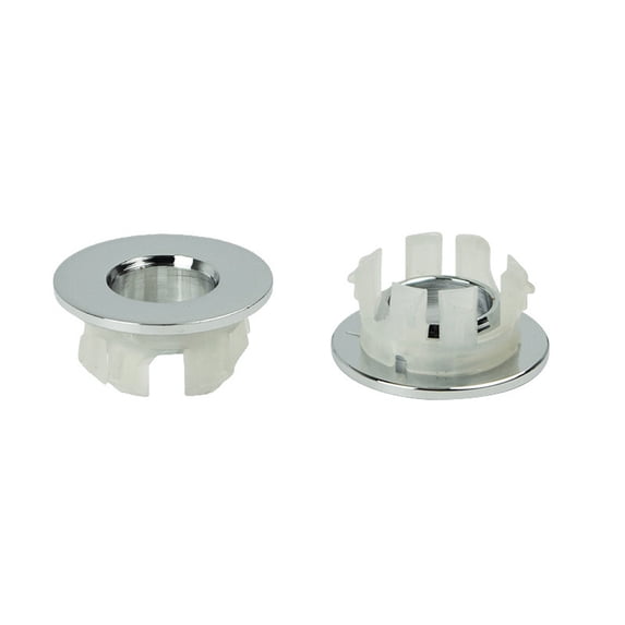 Bathroom Basin Overflow Cover 22Mm, Artistic Ceramic Sink Trim Ring for Vanity Basin, Click-In Installation Spare Cover for Kitchen Bathroom, Decorative Water Hole Cover , 1X Washbasin Overflow Ring