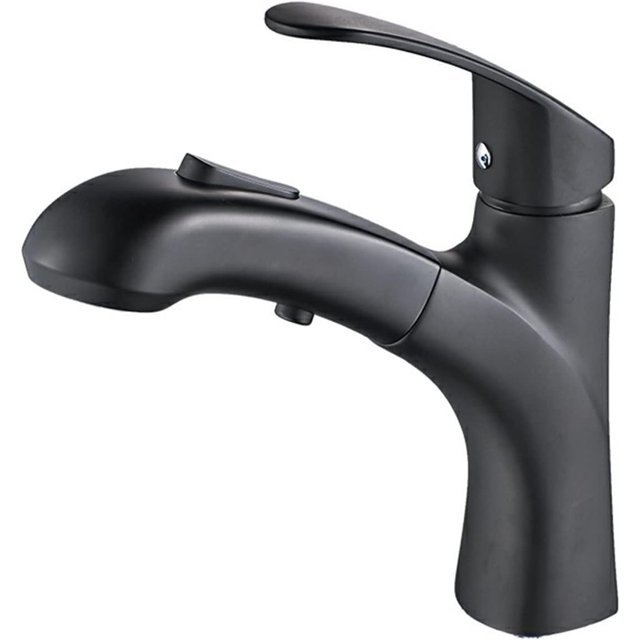 Bathroom Basin Pull Out Faucets Stainless Steel Faucet Hot Cold Water