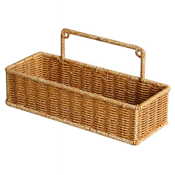 Bathroom Basket, 2 Tier Water Hyacinth Toilet Paper Basket, Hand Woven Back of Toilet Organizer for Toilet Tank Top Countertop, Wicker Baskets for Shelves