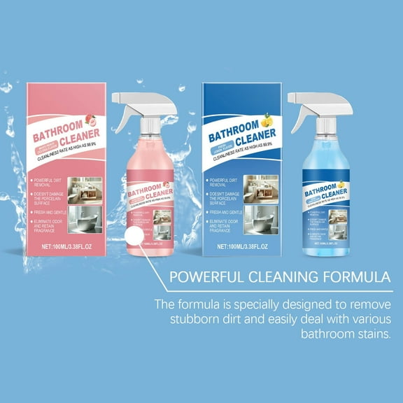 Bathroom Bathtub Scale Remover,Multi-Surface Porcelain Water Stain Quick Remover,Water Stain Quick Remover Cleaner With A Fresh Scent,Cleaning Agent For Bathroom Glass Tiles Removal,100g