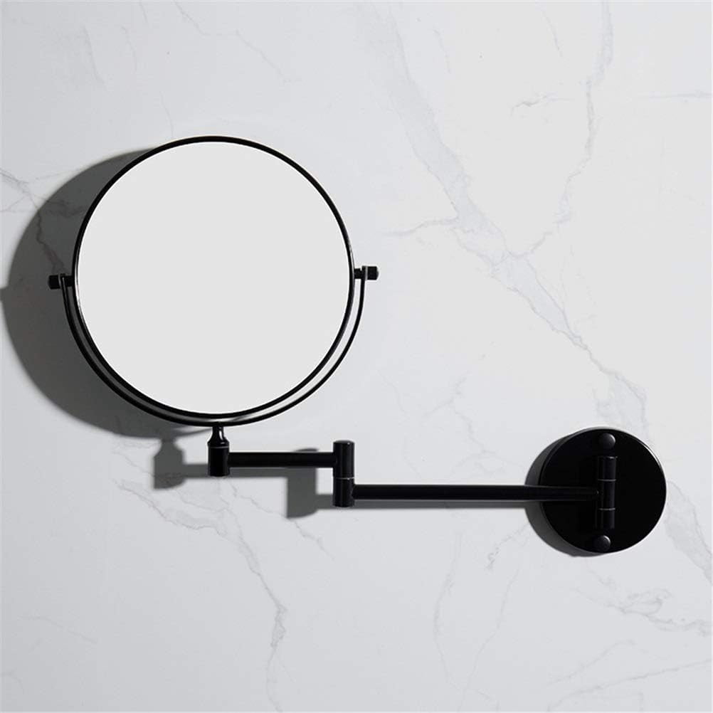 Bathroom Beauty Mirror Bathroom Black Mirror Wall-Mounted Makeup Mirror ...