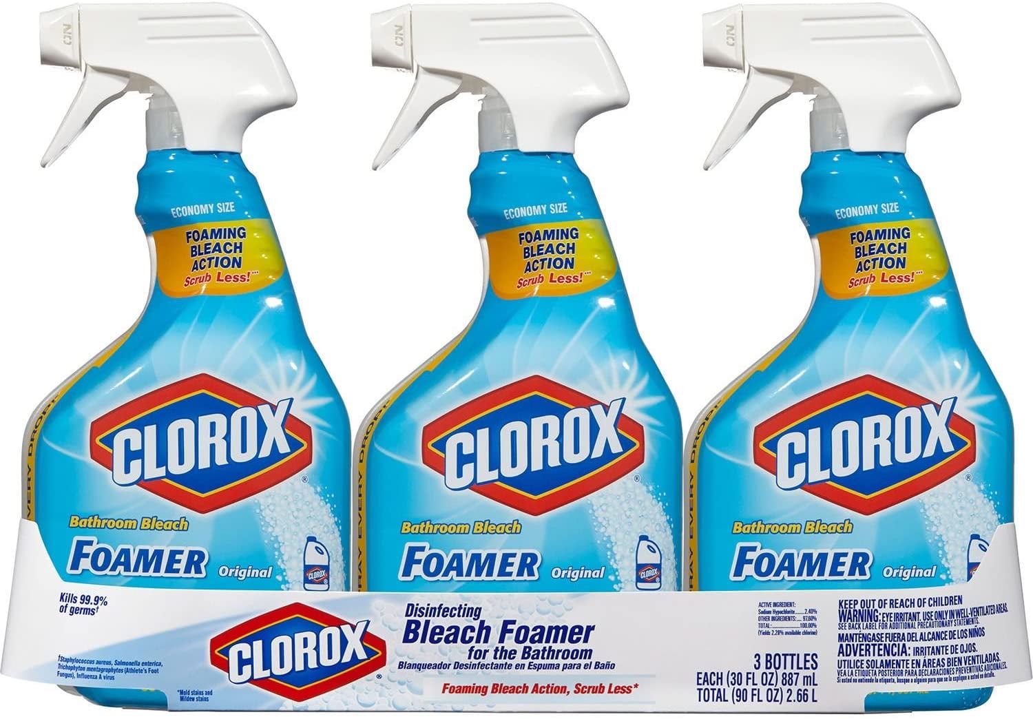 Clorox Bathroom Foamer with Bleach Original Scent Spray, 30 fl oz - Harris  Teeter