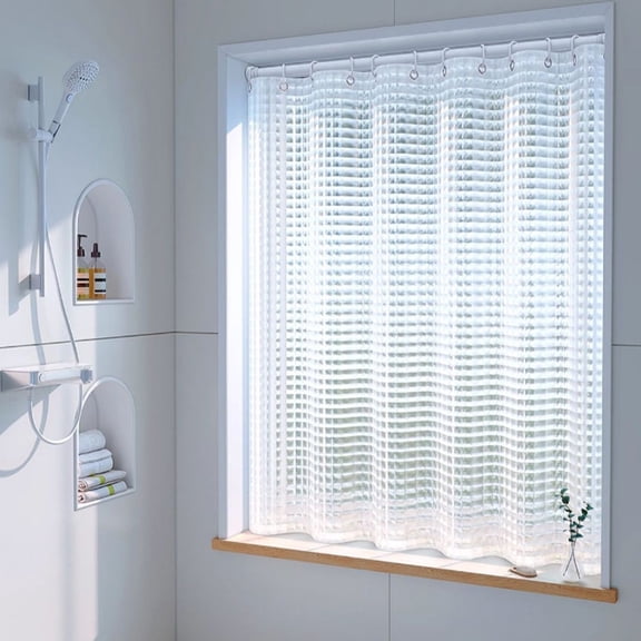 Bathroom Blocking Thickened Shower Curtain Fabric Waterproof No Punch Shower Partition Door Curtains Window Hanging Curtains