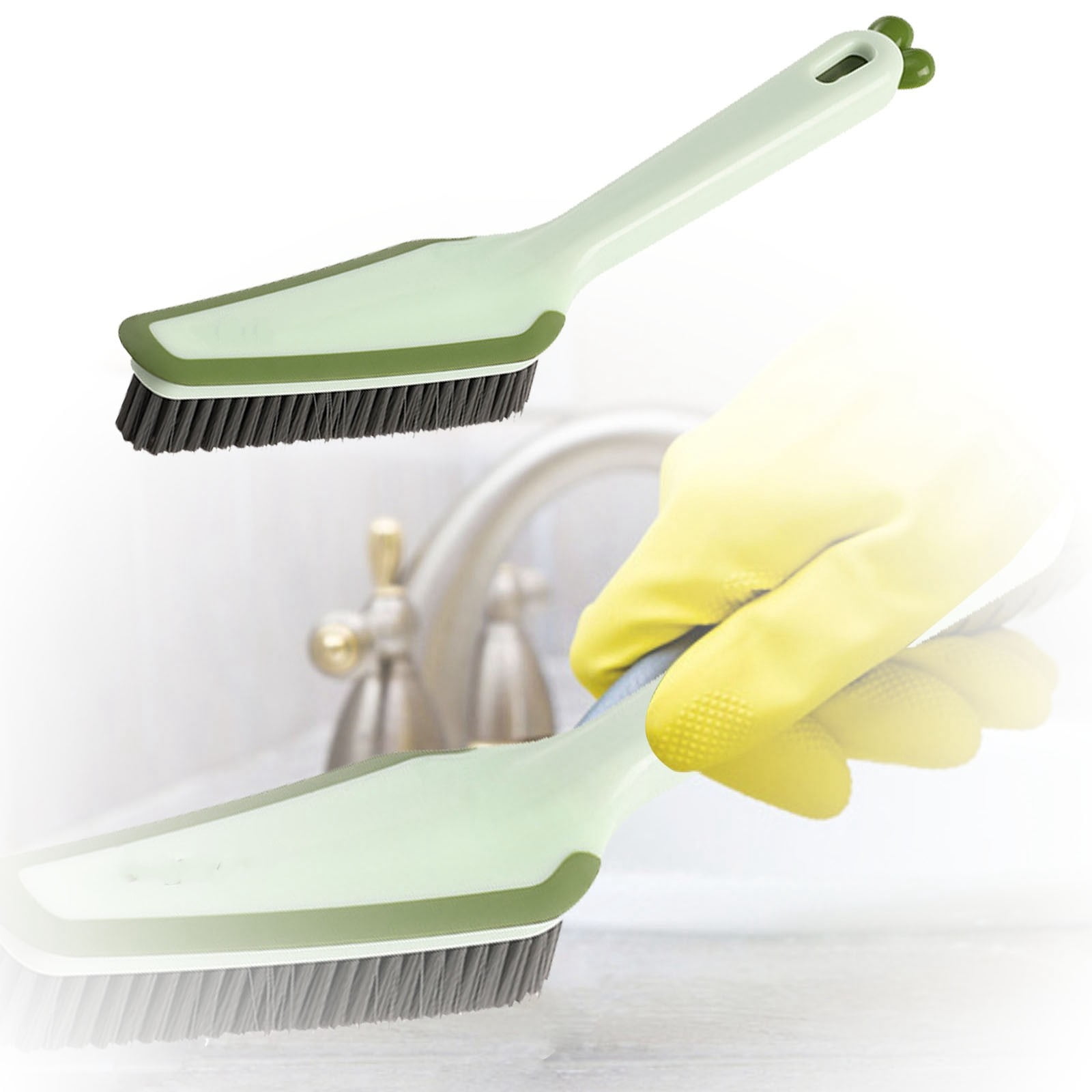 Bathroom Brush with Long Handle Bath Tub Cleaners Brushes O Bottle