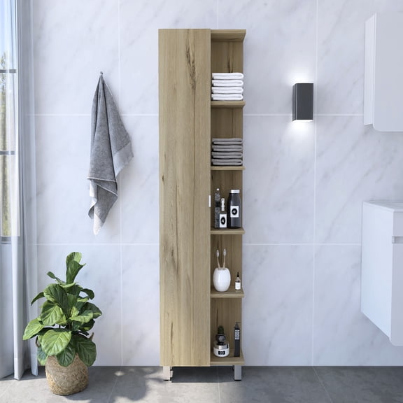 Bathroom Cabinet, 3 Interior Adjustable Shelves | Customizes Bathroom Storage