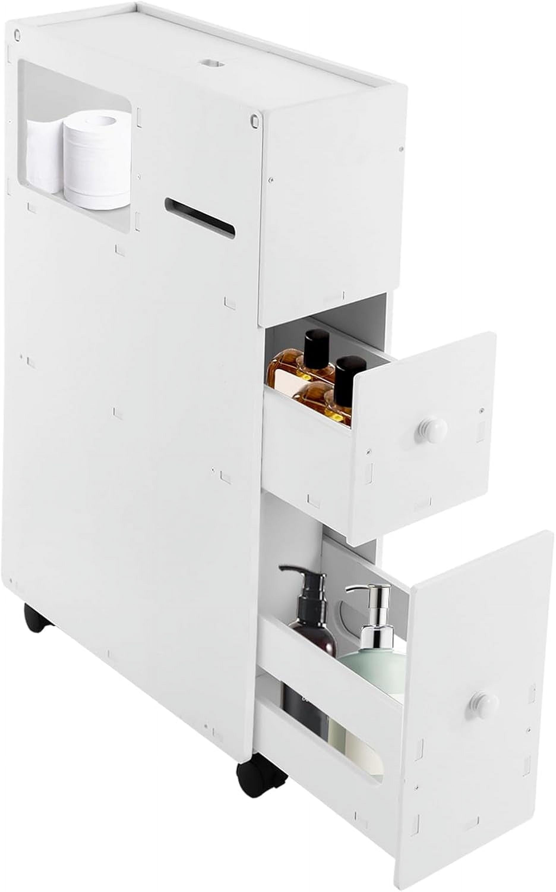 Bathroom Cabinet,Bathroom Storage Cabinet,Rolling Narrow Bathroom ...