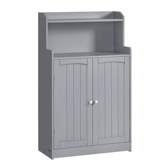 Bathroom Cabinet, Bathroom Storage Unit with 2 Doors, 2 Adjustableelves, 30 x 60 x 100 cm Storage Cabinet, for Dining Room, Kitchen, Living Room, Dove Grey