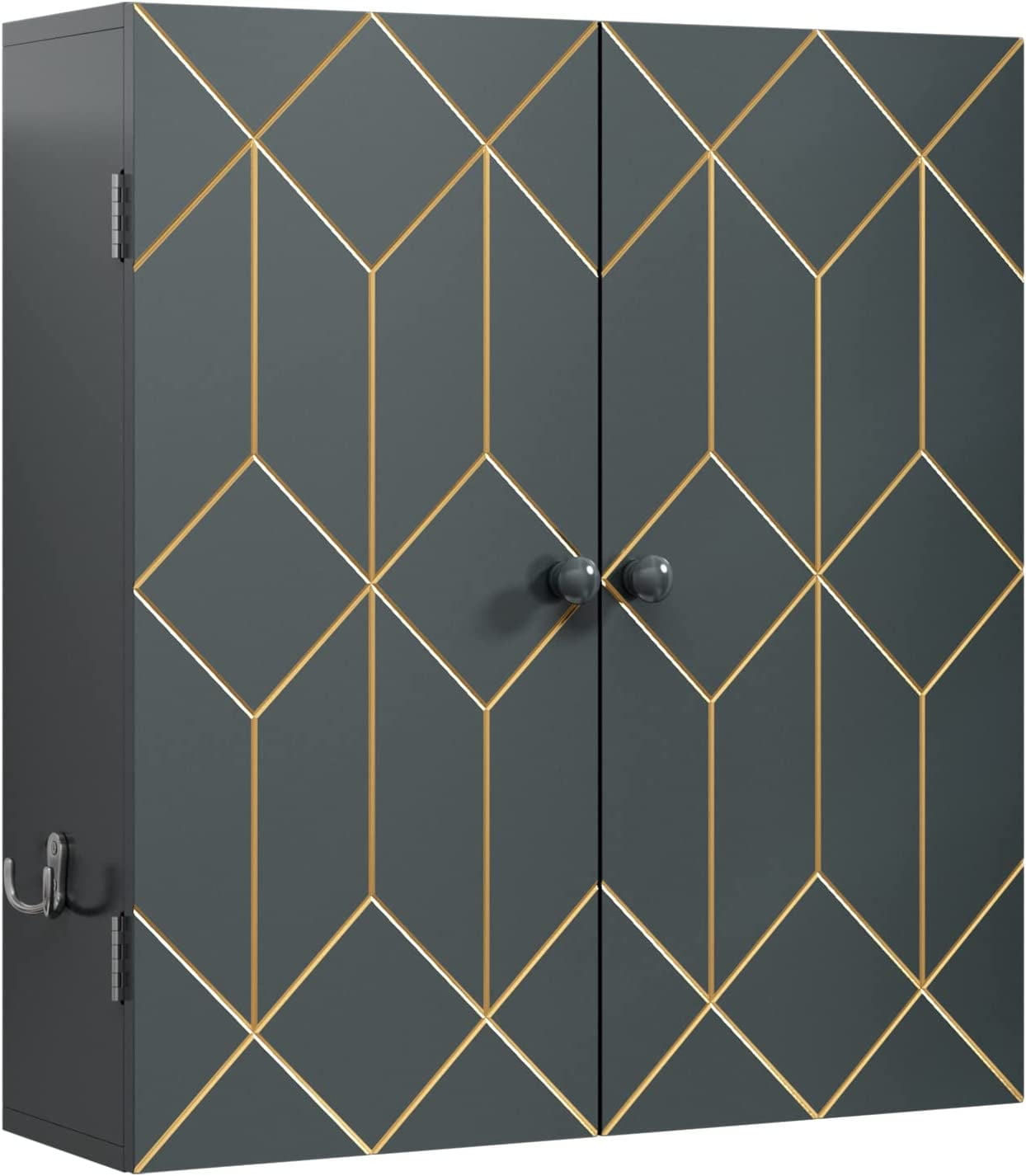 Bathroom with Gold Trim, WallMounted Bathroom Storage