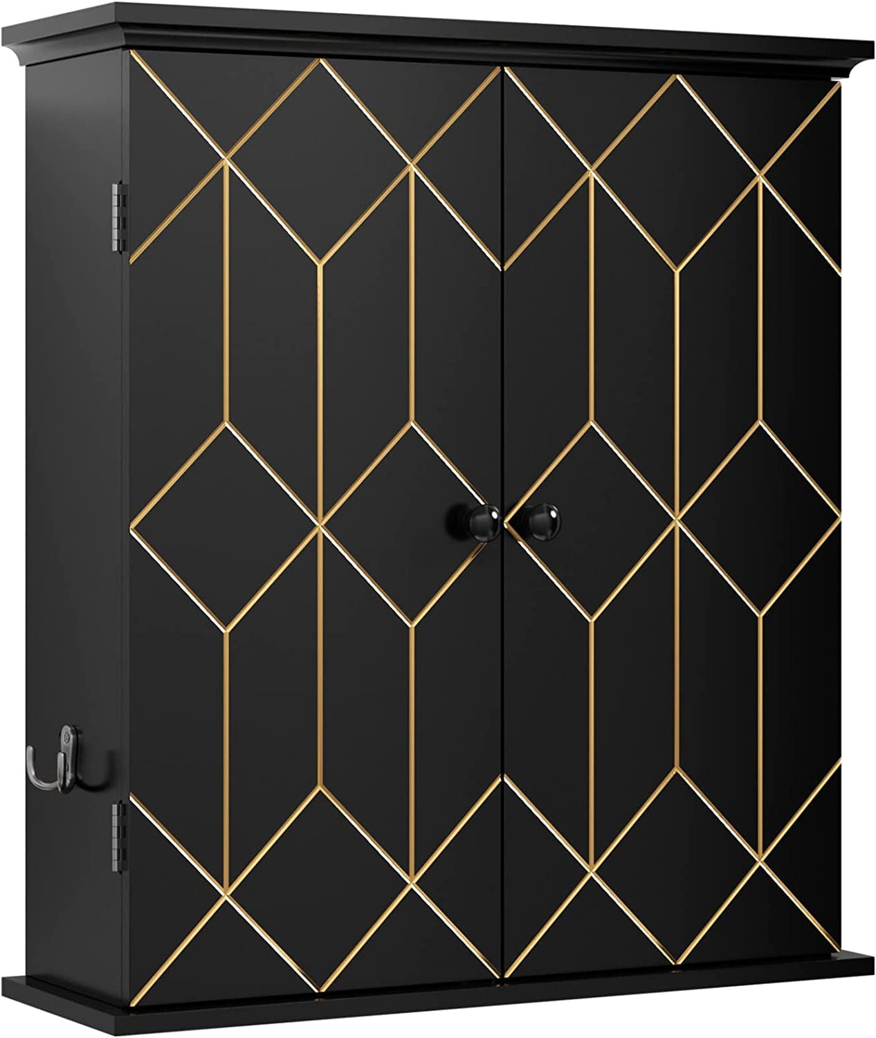 Bathroom with Gold Trim, WallMounted Bathroom Storage