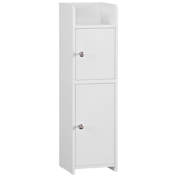 Bathroom Cabinet, Small Corner Cabinet with 2 Doors and Adjustable ...