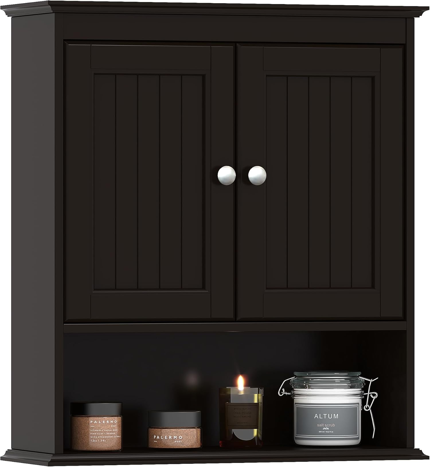 Bathroom Cabinet Wall Mounted, Cabinets with Doors and Shelves, Cabinet ...