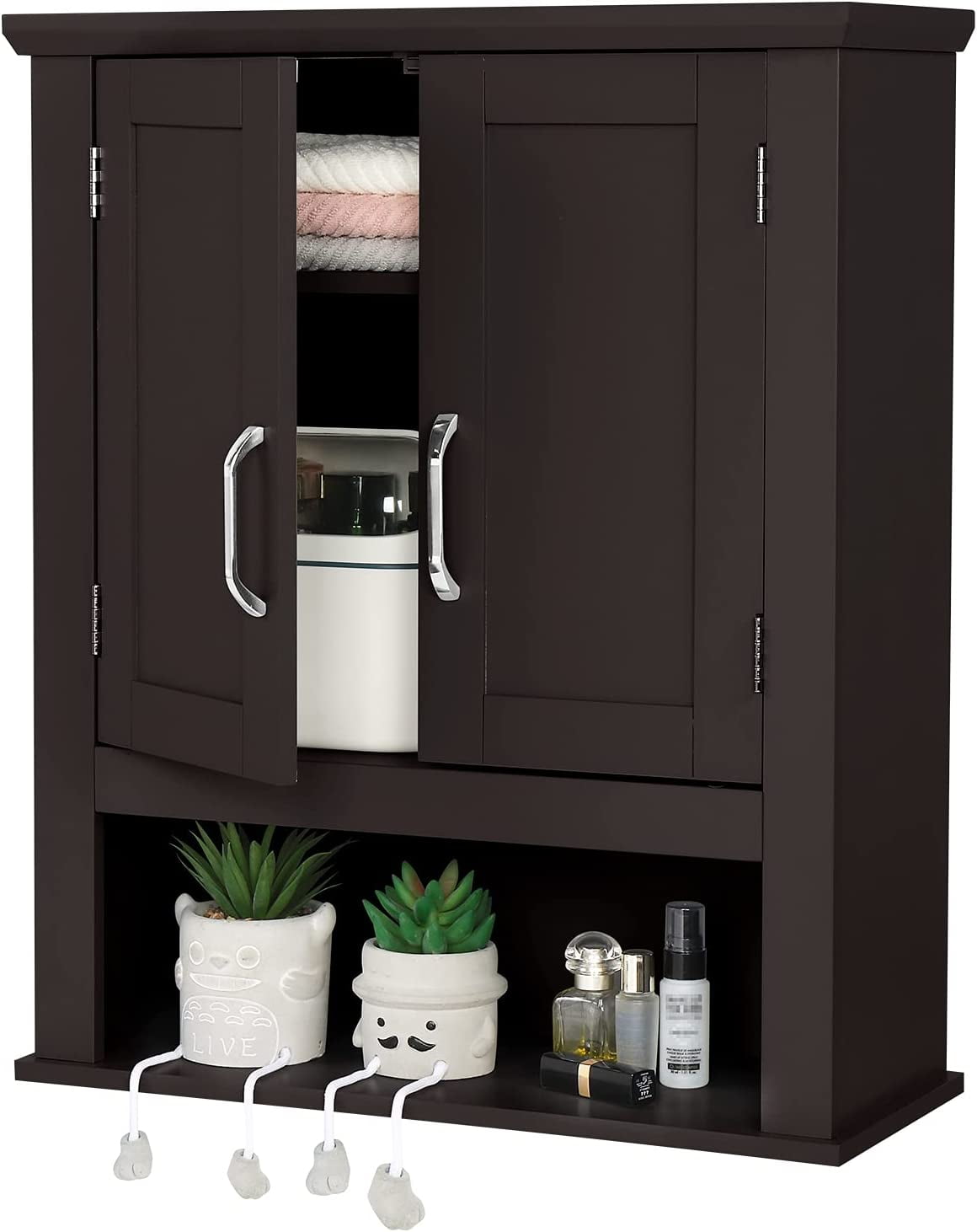 Bathroom Cabinet Wall Mounted Espresso Wall Cabinet Floating Cabinet ...