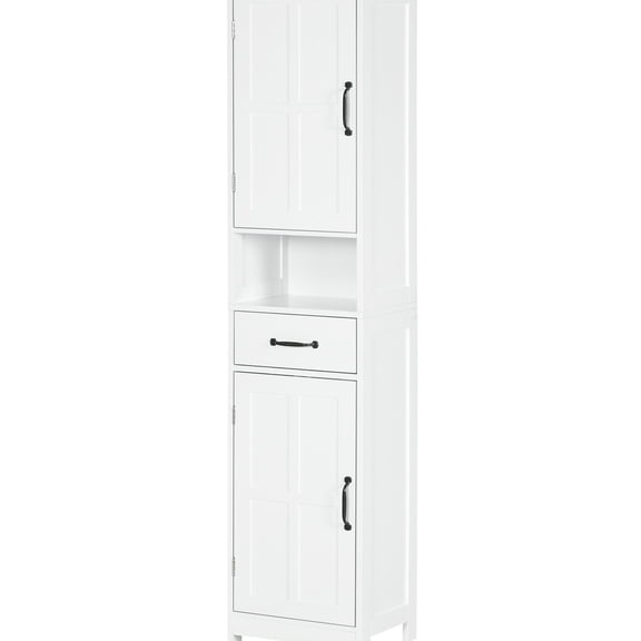 Bathroom Cabinet with Adjustable Shelf | Customize Storage in Small Bathroom | MDF Surface for Simple Maintenance | Avoid Stuffing in Small Areas