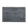 thumbnail image 1 of Bathroom Carpet 20x32 inch Chenille Bath Rug Non Slip Shower Mat Machine Washable Soft Microfiber Rugs for Bathroom Kitchen Bedroom Laundry Room,Dark Gray, 1 of 7