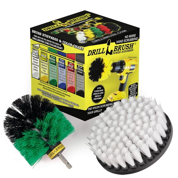Bathroom & Carpet Drill Brush Set – Power Scrubber for Oven, Glass, Upholstery & Sinks