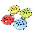 thumbnail image 1 of Bathroom Cartoon Ladybug Sucker Toothbrush Holder Children Kids Suction Hooks Toothbrush Holder, 1 of 4