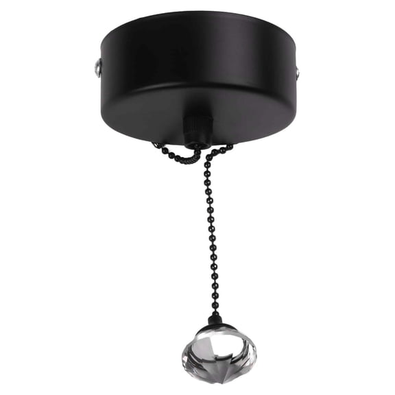 Bathroom Ceiling Pull Cord Light Switch with 150cm Chain,Chrome Finish Ceiling Light Control for Wet Locations