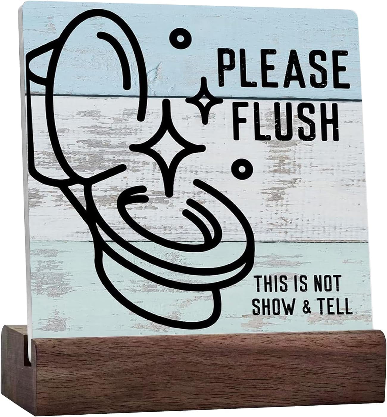 Bathroom Ceramic Desk Sign, Please Flush This Is Not Show Ceramic Desk ...