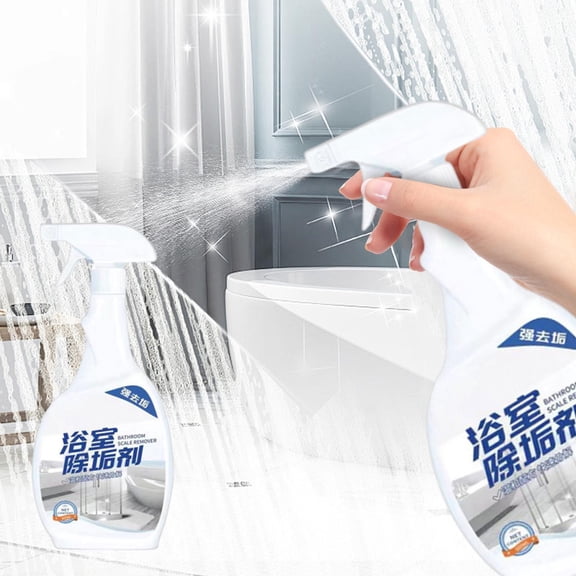 Bathroom Cleaner 500ml,Multifunctional Foam Glass and Tile Mold Mildew Decontamination Remover Fast-Acting Deep Clean,Safe Household Cleaner for Showers Sinks Bathtubs Tiles and Sealant Areas-A