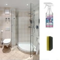 thumbnail image 1 of Bathroom Cleaner, 60ml Bathroom Descaler Glass Tile Faucet Bathtub Stain Remover Foam Spray Easy Rinse Household Cleaning Solution with Sponge, 1 of 9