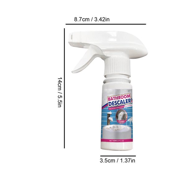 Bathroom Cleaner Bathroom Glass Descaler To Tile Faucet Remover Tub Cleaner 60Ml