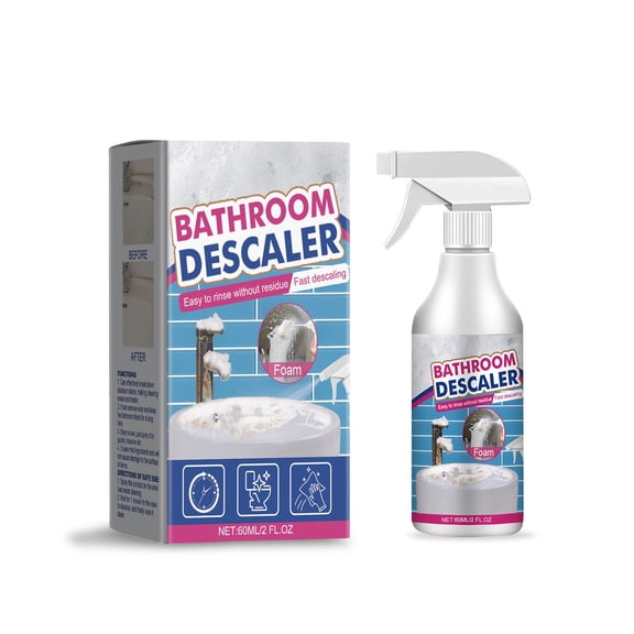Bathroom Cleaner Bathroom Glass Descaler To Tile Faucet Remover Tub Cleaner 60Ml