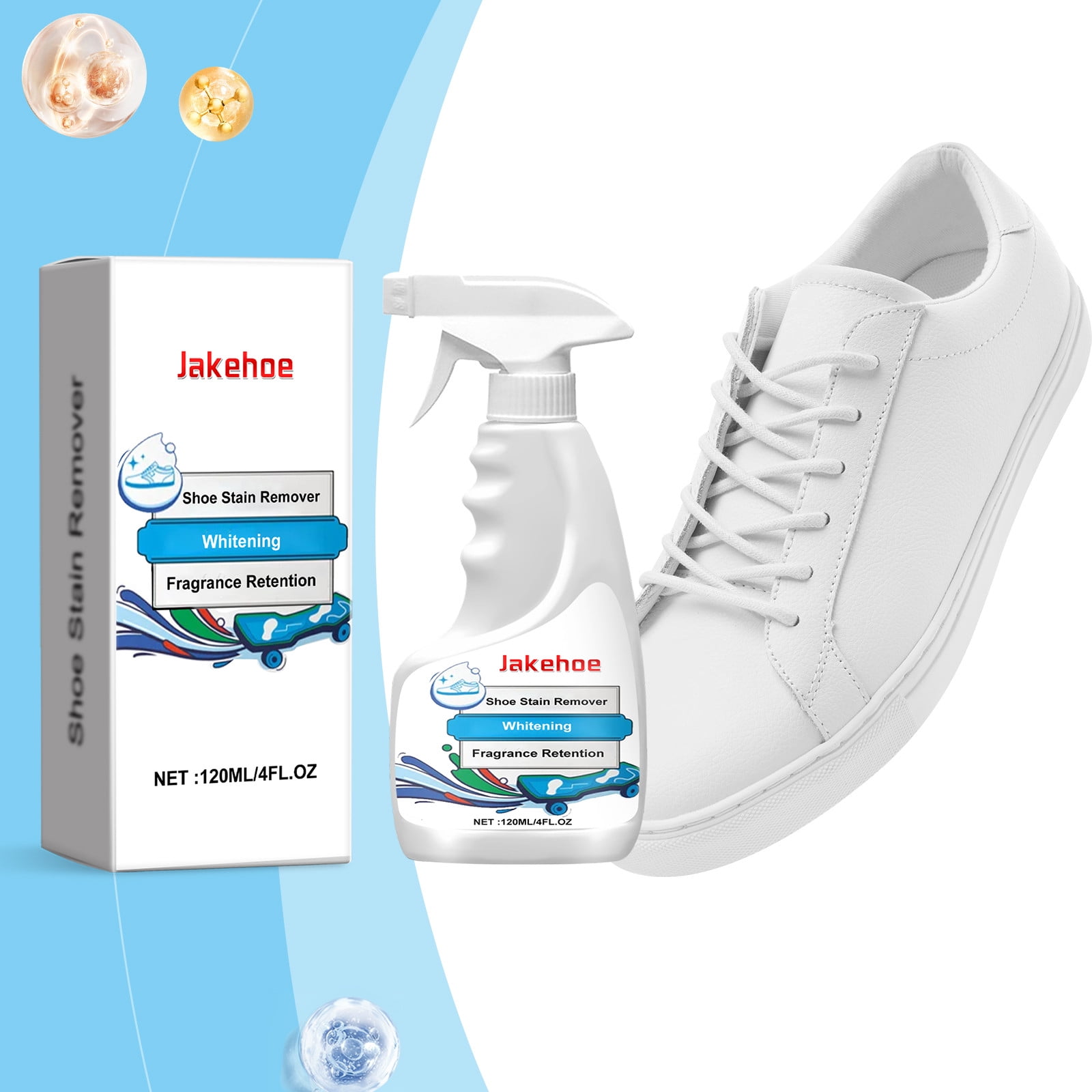 Bathroom Cleaner Clearance Sale, 2Pc Shoe Stain Remover Foam Spray