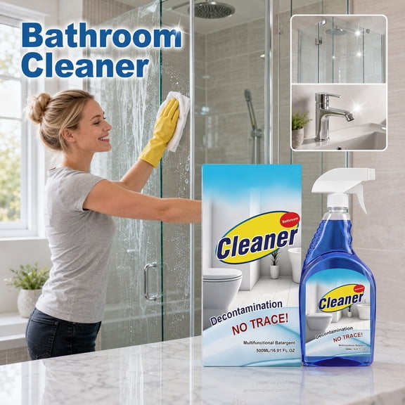 Bathroom Cleaner, Decontamination Without Streaks, Toilet Sculpted Piece Cleaner Bathroom Deodorizer for Household and Small Rv Use, Efficient Mold Remover for Wall and Shower