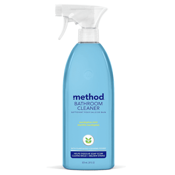 Bathroom Cleaner, Removes Mold + Mildew Stains, Eucalyptus Mint, 28 Fl Oz
