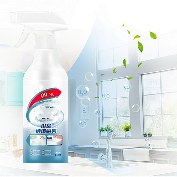 Bathroom Cleaner Spray | Multifunctional Limescale Remover | 2 Spray Modes | Versatile for Bathtub, Mirror, Tile, Faucet Surfaces | Fresh Scent | 300ml