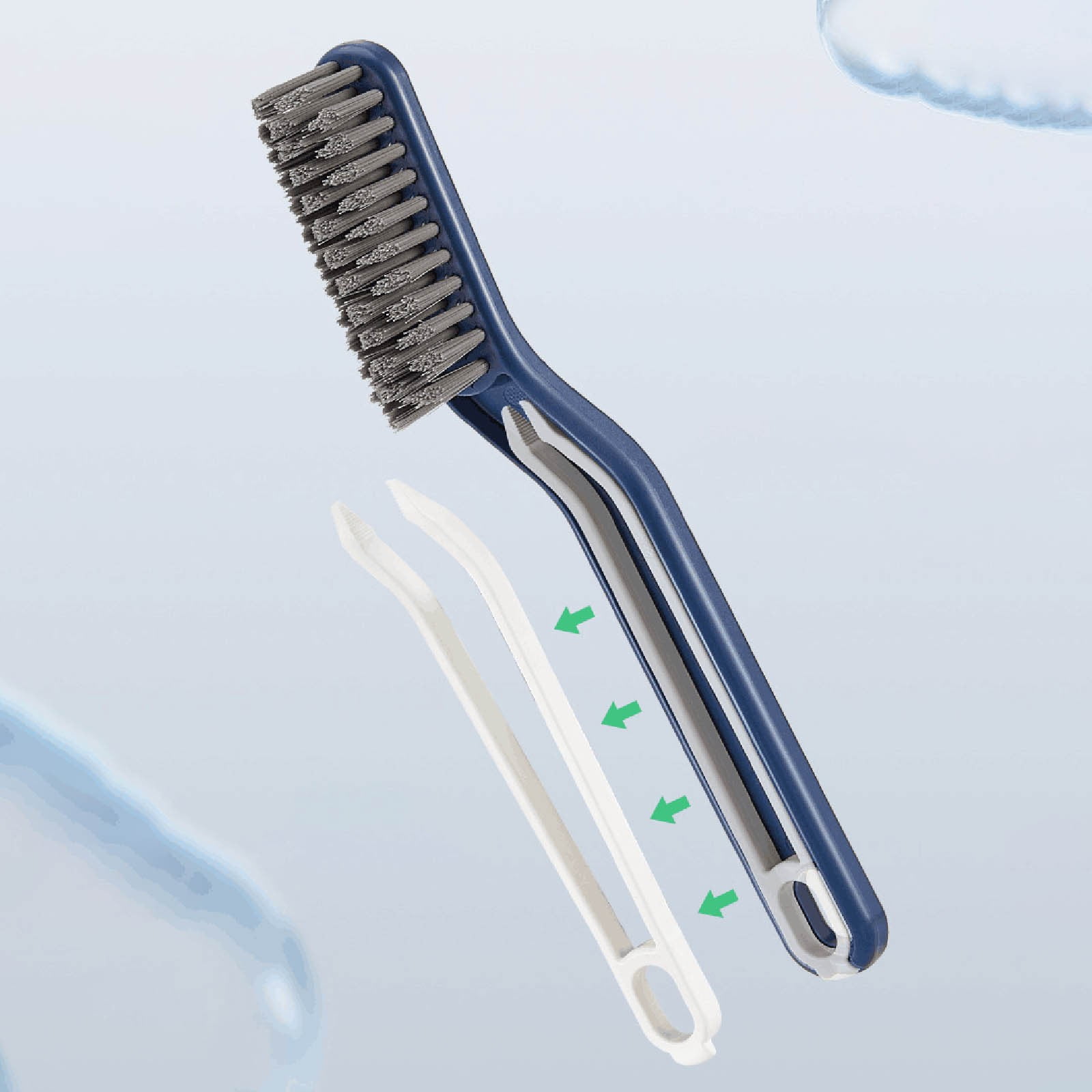 Bathroom Cleaning Brush Brush 2 In 1 Small Clip Hair Clip Stainless