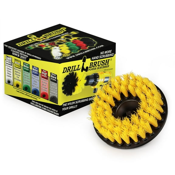 Bathroom Cleaning Brush - Grout and Tile Cleaning Brush - Shower Cleaning Brush - Corner Scrub Brush - Bathtub Cleaner Brush - Toilet Cleaning Brush - Sink Scrubbing Brush - Glass Door Cleaning Brush