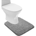 thumbnail image 1 of Bathroom Contour Rug Non Slip Bath Mat Water Absorbent Soft Microfiber Shaggy Bathroom Mat Machine Washable Bath Rug for Bathroom Thick Plush U Shape Toilet Rug (20 x 24, Grey), 1 of 6