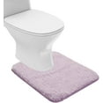 thumbnail image 1 of Bathroom Contour Rug Non Slip Bath Mat Water Absorbent Soft Microfiber Shaggy Bathroom Mat Machine Washable Bath Rug for Bathroom Thick Plush U Shape Toilet Rug (20 x 24, Lavender), 1 of 6