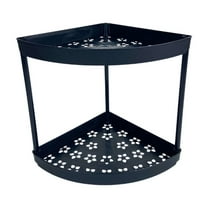 Bathroom Corner Storage Rack, Freestanding Modern European Style Nightstand and Side Table for Bedroom and Living Room, Space Saving, Durable Plastic Design, Easy Assembly