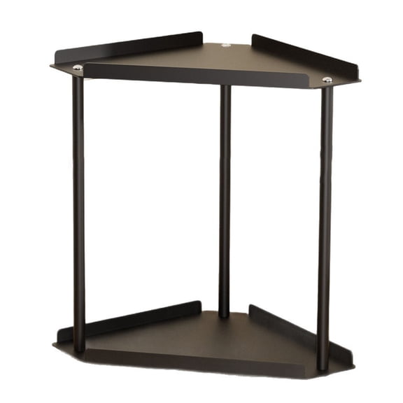 Bathroom Counter Organizer Corner Vanity Shelf for Skincare Makeup and Countertop Storage Multi Tier Metal Organizer for Bathroom Kitchen Bedroom(Black,30X29X17.5cm)