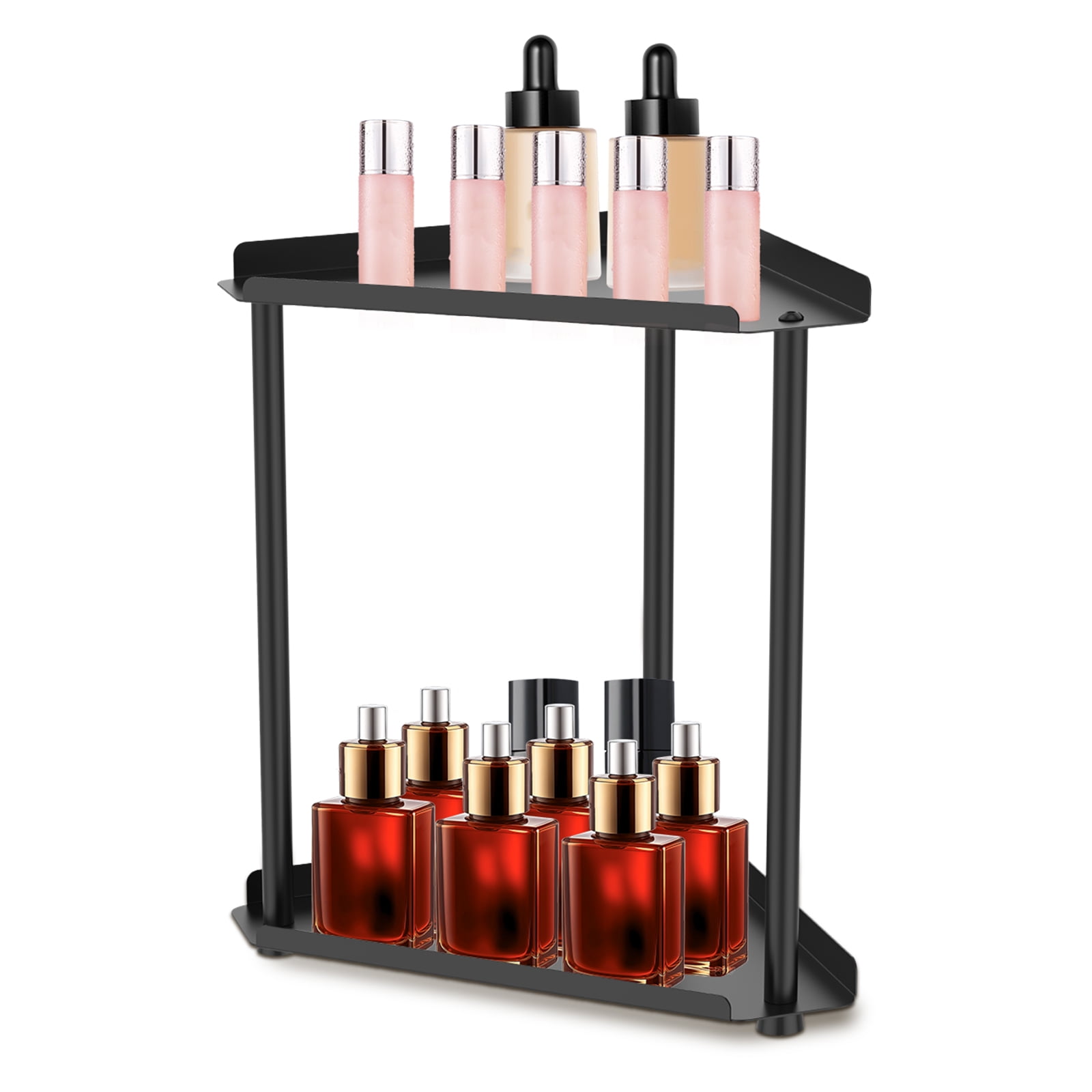 Bathroom Counter Organizer Metal Counter Storage Double Layer Cosmetic ...