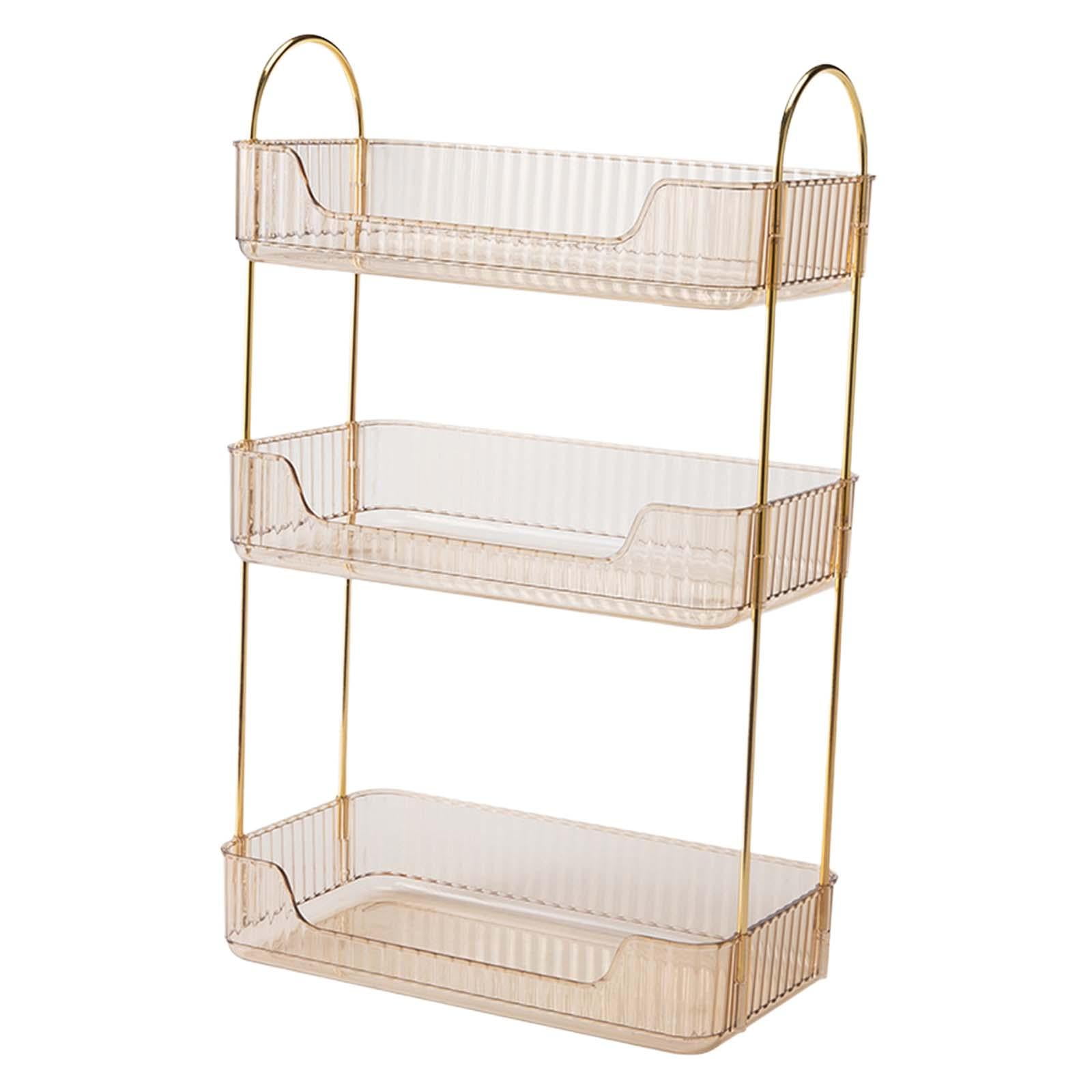 Bathroom Counter Organizer, Tiered Acrylic Tray, Storage Box Kitchen under Sink Standing Rack ...