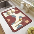 thumbnail image 1 of Bathroom Countertop Mat Foldable Kitchen Placemat Washable Draining Mat Tableware Mat Drying Mats Dining Pad 6, 1 of 1