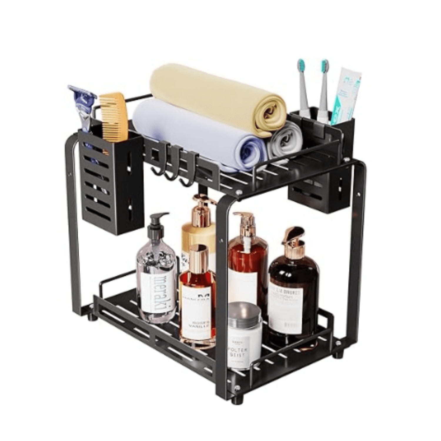 Bathroom Countertop Organizer, 2 Tier Kitchen Spice Rack Organizer ...
